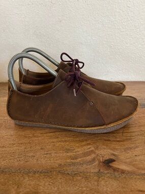 Clarks Janey Mae Women´s Brown Shoes Beeswax 26112617 Size 8.5